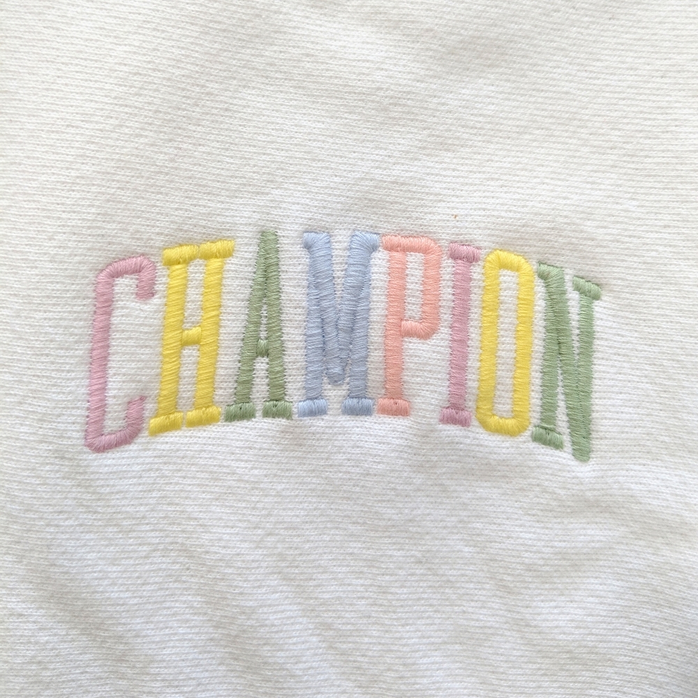 Champion Pastel Reverse Weave Hoodie Sweatshirt M - Picture 6 of 8